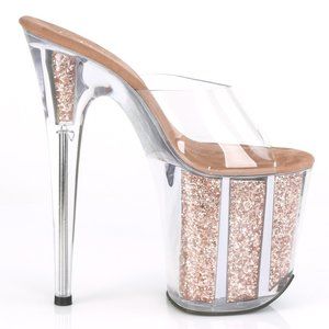 Glitter Platform High Heel Shoes